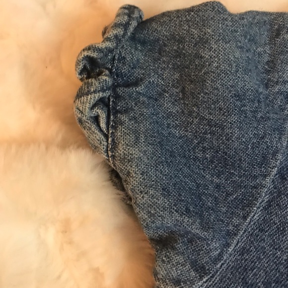 Vintage Little Angel Dress Baby Girl Denim Flower | Size - 12 Months - Picture 6 of 9